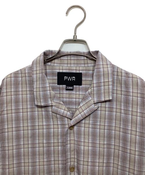 PWA（プア）PWA (プア) LINEN MIX O/C SHIRT ベージュ サイズ:ＸＬの古着・服飾アイテム