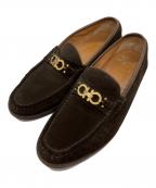 Salvatore Ferragamoサルヴァトーレ フェラガモ）の古着「スウェード ガンチーニ ローファー」｜ブラウン