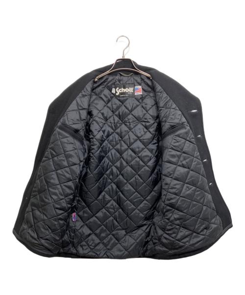Schott（ショット）Schott (ショット) SINGLE PEA COAT/シングル ピーコート ブラック サイズ:36の古着・服飾アイテム