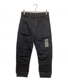 G-STAR RAW（ジースターロゥ）の古着「BOYFRIEND TAPERED CARGO PANTS / カーゴパンツ」｜ブラック