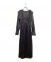 Ameri（アメリ）の古着「GLITTER FRILL COLLAR DRESS」｜ブラック
