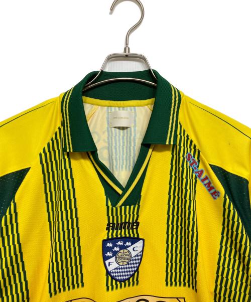 Aime Leon Dore（エメレオンドレ）Aime Leon Dore (エメレオンドレ) Team leon soccer jersey イエロー×グリーン サイズ:Mの古着・服飾アイテム