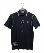 FRED PERRY×GATE194フレッドペリー）の古着「プリントポロシャツ」｜ブラック