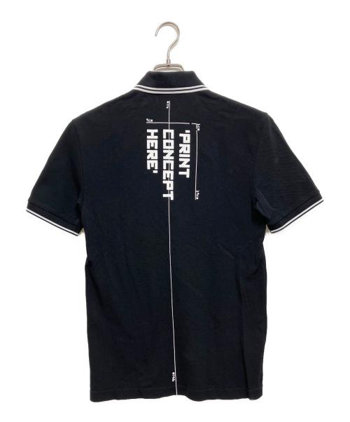 FRED PERRY（フレッドペリー）FRED PERRY (フレッドペリー) GATE194 プリントポロシャツ ブラック サイズ:Sの古着・服飾アイテム