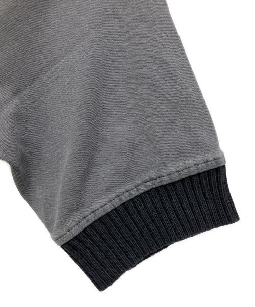 FRED PERRY（フレッドペリー）FRED PERRY (フレッドペリー) RAF SIMONS (ラフシモンズ) ニットリブ ラグランTシャツ グレー サイズ:36の古着・服飾アイテム
