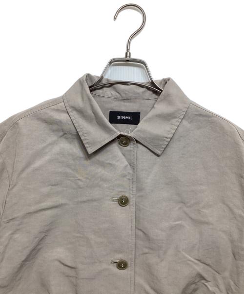 SINME（シンメ）SINME (シンメ) コンパクトシャツジャケット グレージュ サイズ:Mの古着・服飾アイテム