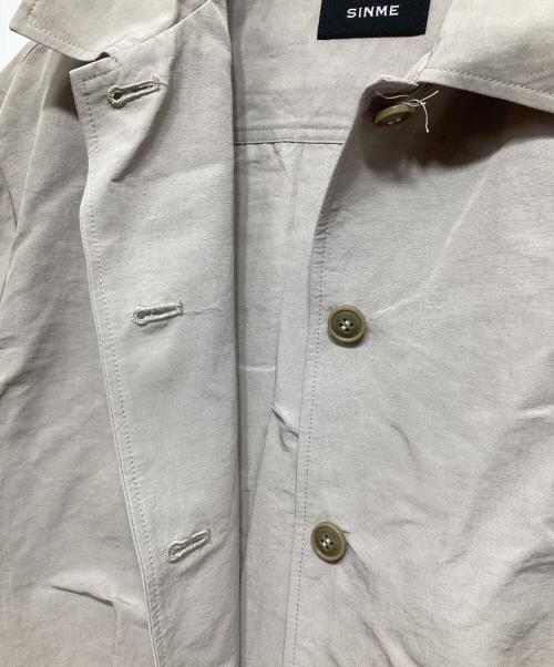 SINME（シンメ）SINME (シンメ) コンパクトシャツジャケット グレージュ サイズ:Mの古着・服飾アイテム