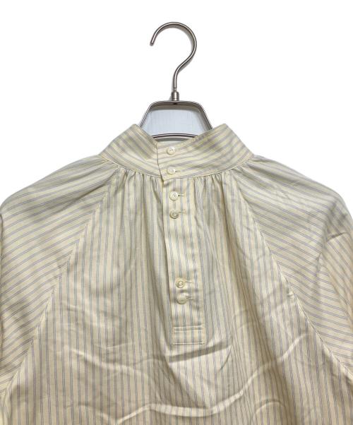 MACPHEE（マカフィー）MACPHEE (マカフィー) ブラッシュドコットンツイル ハイネックブラウス イエロー サイズ:36の古着・服飾アイテム