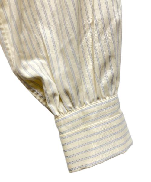 MACPHEE（マカフィー）MACPHEE (マカフィー) ブラッシュドコットンツイル ハイネックブラウス イエロー サイズ:36の古着・服飾アイテム
