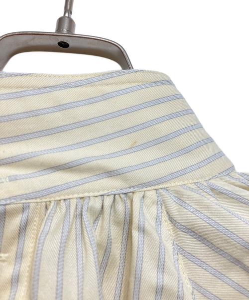 MACPHEE（マカフィー）MACPHEE (マカフィー) ブラッシュドコットンツイル ハイネックブラウス イエロー サイズ:36の古着・服飾アイテム