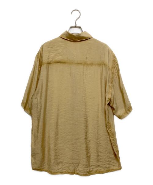 DIESEL（ディーゼル）DIESEL (ディーゼル) S-Simply-SS-Lhba Shirt In Crinkled Nylon-Viscose ベージュ サイズ:48の古着・服飾アイテム