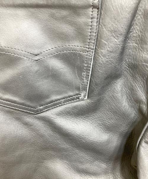 Schott（ショット）Schott (ショット) ストレートレザーパンツ ブラック サイズ:32の古着・服飾アイテム