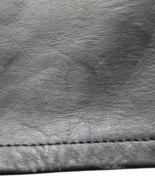 Schott（ショット）Schott (ショット) ストレートレザーパンツ ブラック サイズ:32の古着・服飾アイテム