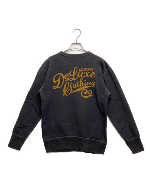 Deluxeware（デラックスウェア）Deluxeware (デラックスウェア) Vガゼットスウェット ブラック サイズ:Mの古着・服飾アイテム