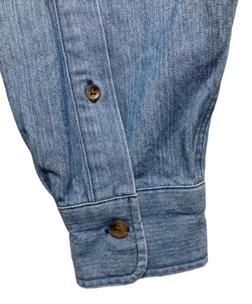 BROOKS BROTHERS（ブルックスブラザーズ）BROOKS BROTHERS (ブルックスブラザーズ) NEAT (ニート) DENIM SHIRT ブルー サイズ:Mの古着・服飾アイテム