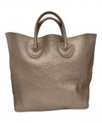 YOUNG & OLSEN The DRYGOODS STOREヤングアンドオルセン ザ ドライグッズストア）の古着「EMBOSSED LEATHER D TOTE」｜ピンクゴールド