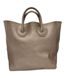 YOUNG & OLSEN The DRYGOODS STORE（ヤングアンドオルセン ザ ドライグッズストア）の古着「EMBOSSED LEATHER D TOTE」｜ピンクゴールド