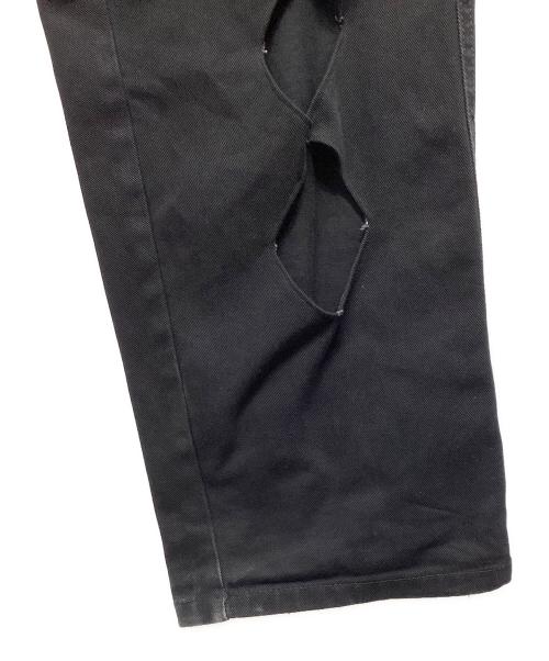 SOUTHPOLE（サウスポール）SOUTHPOLE (サウスポール) カットデザインデニムパンツ ブラック サイズ:SIZE W36の古着・服飾アイテム