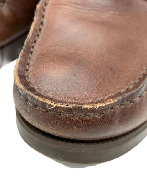 PARABOOT（パラブーツ）PARABOOT (パラブーツ) CORAUX モカシンコインローファー ブラウン サイズ:5 1/2の古着・服飾アイテム