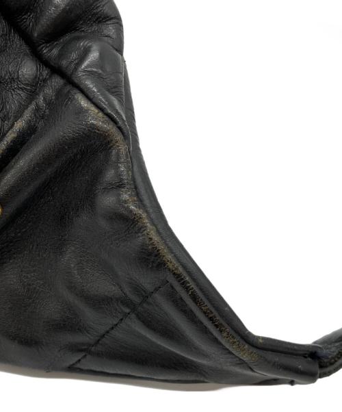 VANSON（バンソン）VANSON (バンソン) レザーボディーバッグ ブラックの古着・服飾アイテム