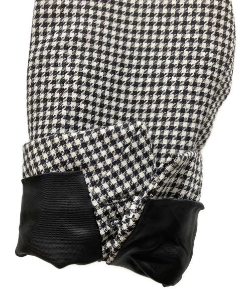 LOEWE（ロエベ）LOEWE (ロエベ) ウールシルクダブルブレストジャケット ホワイト×ブラック サイズ:SIZE 48の古着・服飾アイテム