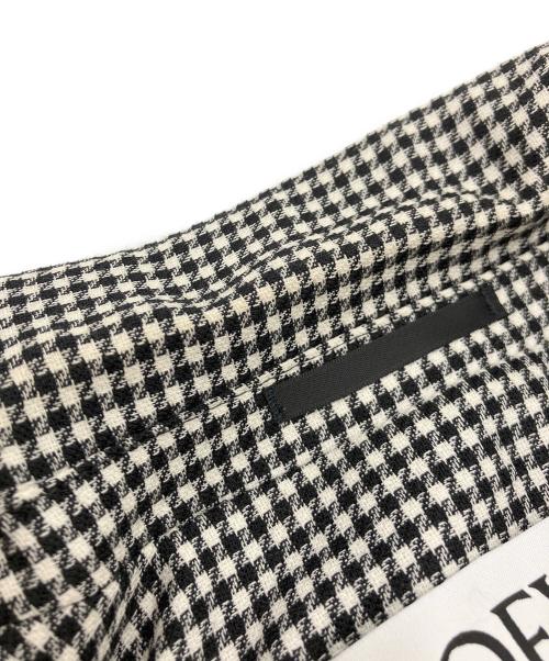 LOEWE（ロエベ）LOEWE (ロエベ) ウールシルクダブルブレストジャケット ホワイト×ブラック サイズ:SIZE 48の古着・服飾アイテム
