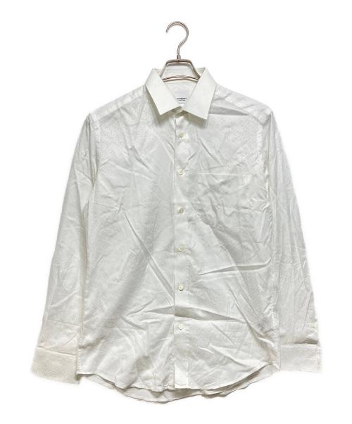 BURBERRY（バーバリー）BURBERRY (バーバリー) TBモノグラム総柄ドレスシャツ ホワイト サイズ:15/38の古着・服飾アイテム