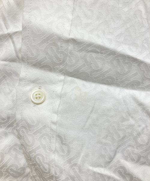 BURBERRY（バーバリー）BURBERRY (バーバリー) TBモノグラム総柄ドレスシャツ ホワイト サイズ:15/38の古着・服飾アイテム