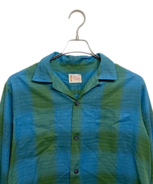 TOWN CRAFT（タウンクラフト）TOWN CRAFT (タウンクラフト) ヴィンテージ オープンカラーシャツ グリーン サイズ:Mの古着・服飾アイテム