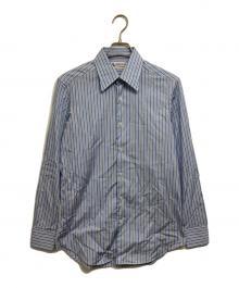 FAIRFAX×THOMAS MASON（フェアファックス×トーマスメイソン）の古着「ストライプ ポプリン シャツ」｜ブルー