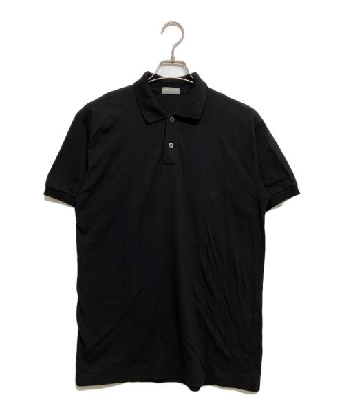 COMME des GARCONS HOMME（コムデギャルソン オム）COMME des GARCONS HOMME (コムデギャルソン オム) コットンリネンポロシャツ ブラック サイズ:無しの古着・服飾アイテム