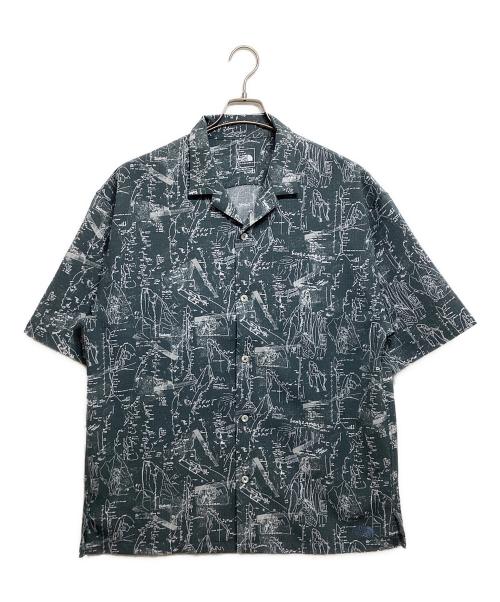THE NORTH FACE（ザ ノース フェイス）THE NORTH FACE (ザ ノース フェイス) S/S Aloha Rip Shirt ブルー サイズ:XLの古着・服飾アイテム