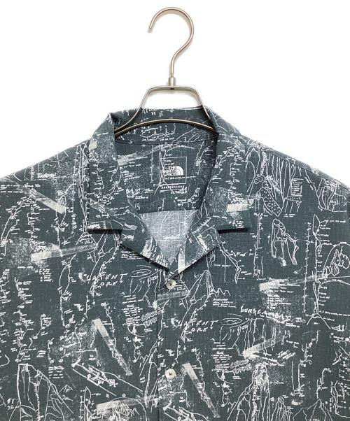 THE NORTH FACE（ザ ノース フェイス）THE NORTH FACE (ザ ノース フェイス) S/S Aloha Rip Shirt ブルー サイズ:XLの古着・服飾アイテム