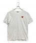 PLAY COMME des GARCONS（プレイコムデギャルソン）の古着「ハートワッペンTシャツ」｜ホワイト