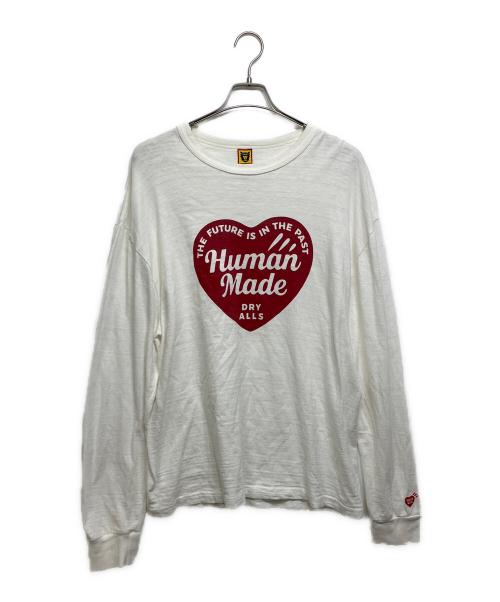 HUMAN MADE（ヒューマンメイド）HUMAN MADE (ヒューマンメイド) ハートロゴカットソー ホワイト サイズ:XXLの古着・服飾アイテム