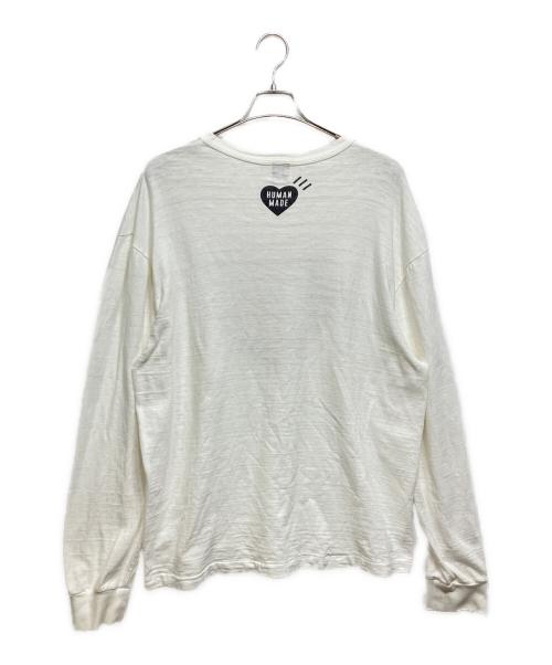 HUMAN MADE（ヒューマンメイド）HUMAN MADE (ヒューマンメイド) ハートロゴカットソー ホワイト サイズ:XXLの古着・服飾アイテム