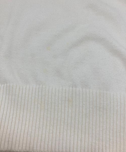 STONE ISLAND（ストーンアイランド）STONE ISLAND (ストーンアイランド) ロゴワッペンクルーネックニット ホワイト サイズ:Mの古着・服飾アイテム