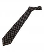 GUCCIグッチ）の古着「GG総柄ネクタイ」｜ブラック