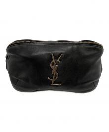 Saint Laurent Paris（サンローランパリ）の古着「カサンドラ レザーボディバッグ」｜ブラック