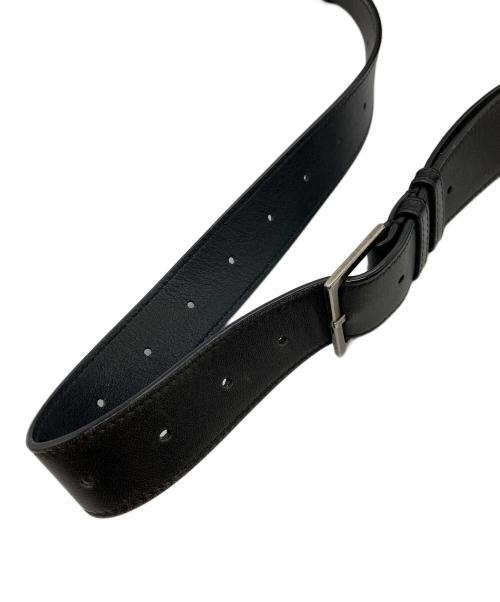Saint Laurent Paris（サンローランパリ）Saint Laurent Paris (サンローランパリ) カサンドラ レザーボディバッグ ブラックの古着・服飾アイテム