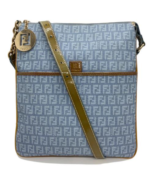 FENDI（フェンディ）FENDI (フェンディ) クロスボディショルダーバッグ ブルーの古着・服飾アイテム