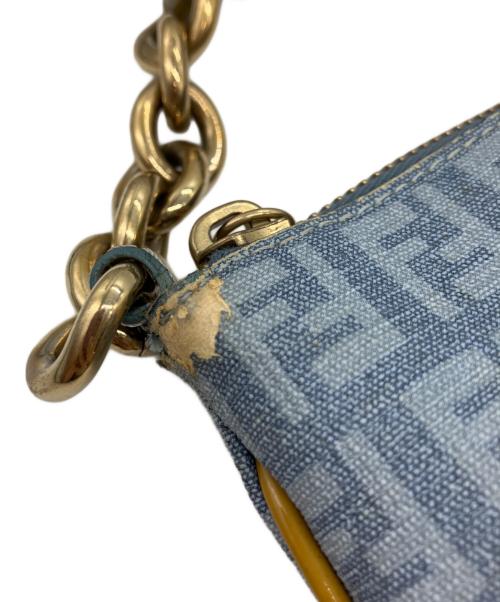 FENDI（フェンディ）FENDI (フェンディ) クロスボディショルダーバッグ ブルーの古着・服飾アイテム