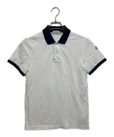 中古・古着通販】MONCLER (モンクレール) ポロシャツ ホワイト サイズ