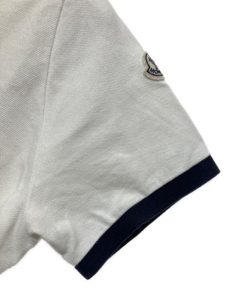 MONCLER（モンクレール）MONCLER (モンクレール) ポロシャツ ホワイト サイズ:XSの古着・服飾アイテム