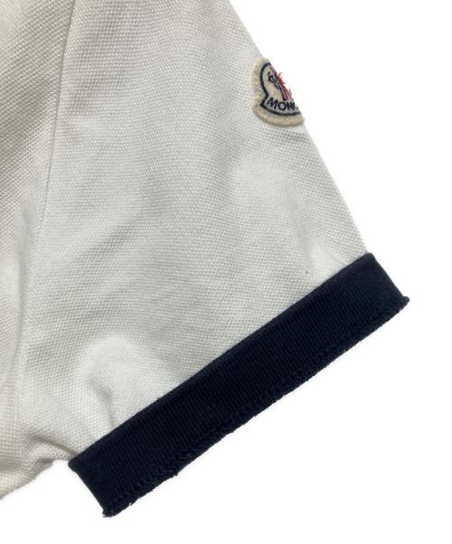 MONCLER（モンクレール）MONCLER (モンクレール) ポロシャツ ホワイト サイズ:XSの古着・服飾アイテム