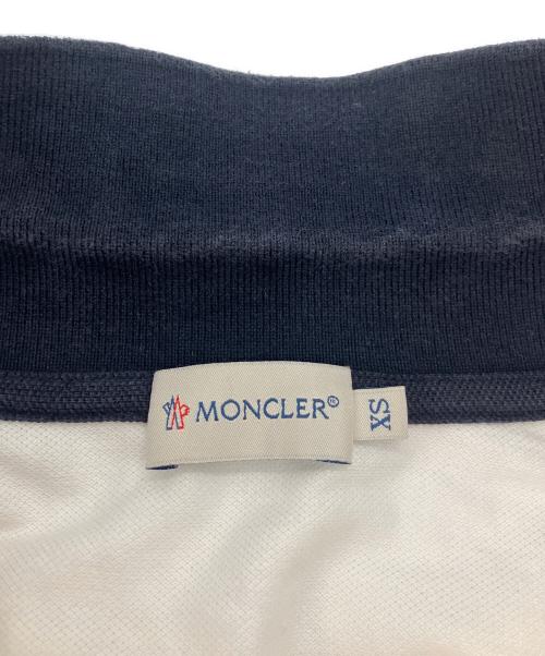 MONCLER（モンクレール）MONCLER (モンクレール) ポロシャツ ホワイト サイズ:XSの古着・服飾アイテム