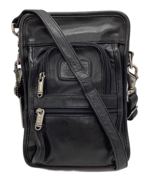 TUMI（トゥミ）TUMI (トゥミ) ALPHA 3 ポケット・バッグ・スモール レザー ブラックの古着・服飾アイテム