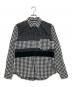 BLACK COMME des GARCONS（ブラックコムデギャルソン）の古着「パッチワークチェックシャツ」｜ブラック