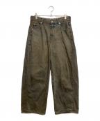 PUBLIC TOKYOパブリックトウキョウ）の古着「PUBLICDENIM BLEACH RELAXWIDE」｜ブルー