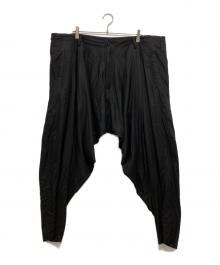 GROUND Y（グラウンドワイ）の古着「TR TWILL WIDE LEG PANTS」｜ブラック